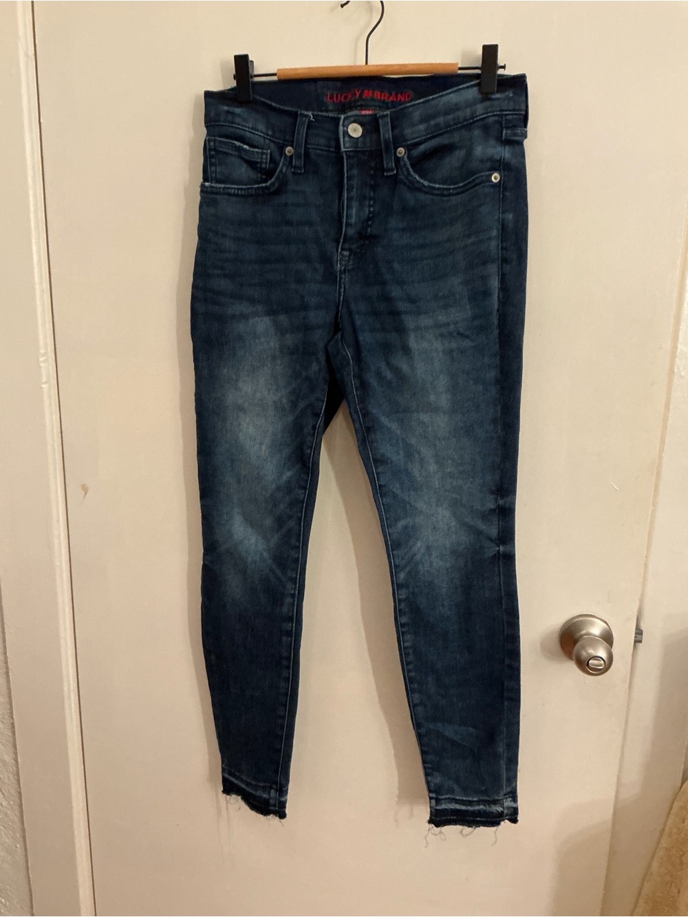 Lucky Brand Women's Indigo Skinny Jeans with Faded Wash